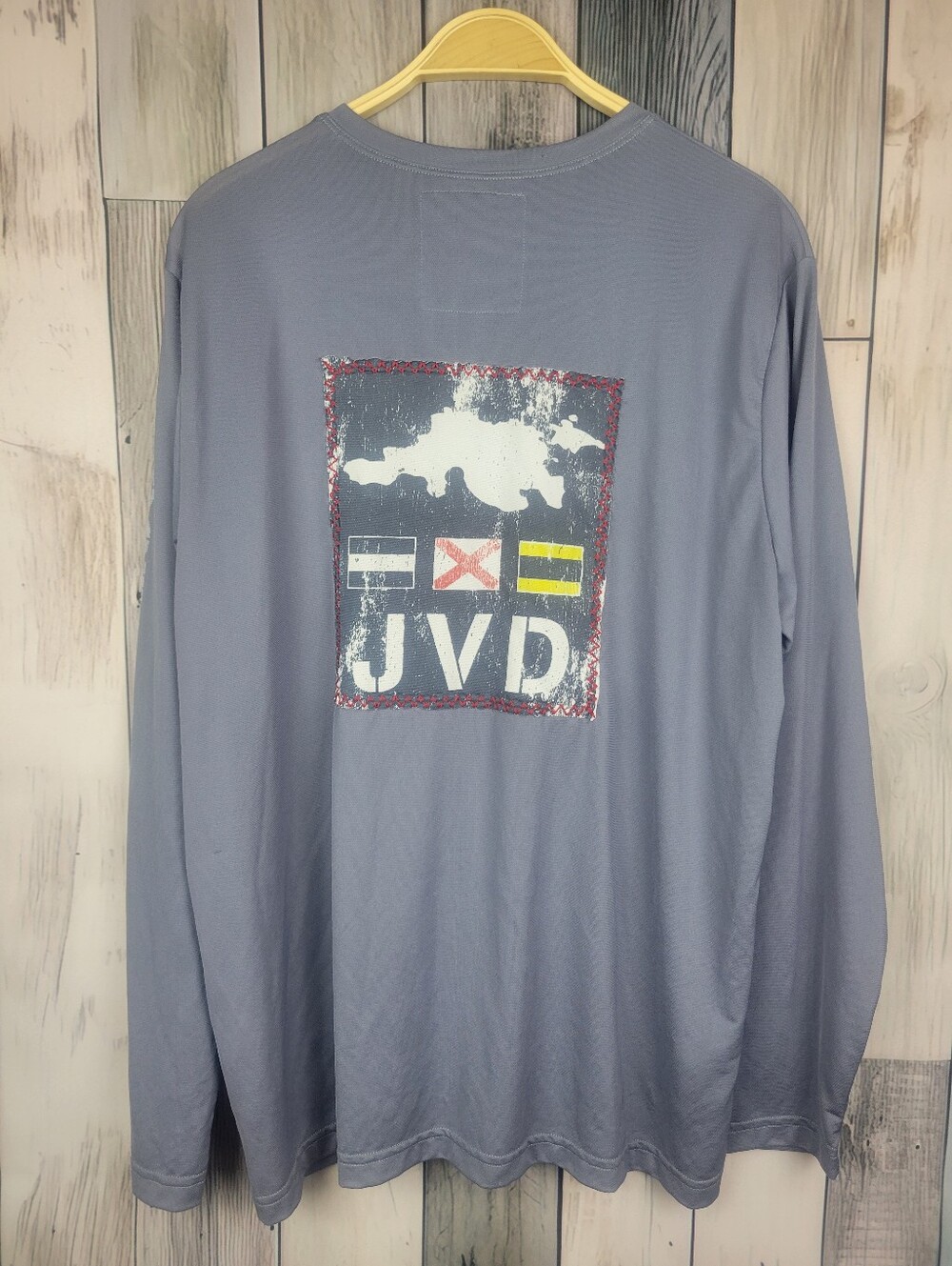 Hiho Hendo's Hideout Long Sleeve Sun Protection Shirt Gray XL Jost Van Dyke - Picture 4 of 4
